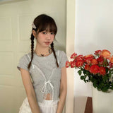 レースフリルレイヤードトップス