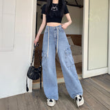 リラックスルーズカーゴデニム