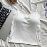 カップ付きレーストップキャミソール