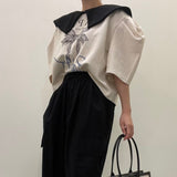 ビッグカラーパフスウェット