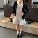 ペプラムシャツワンピース