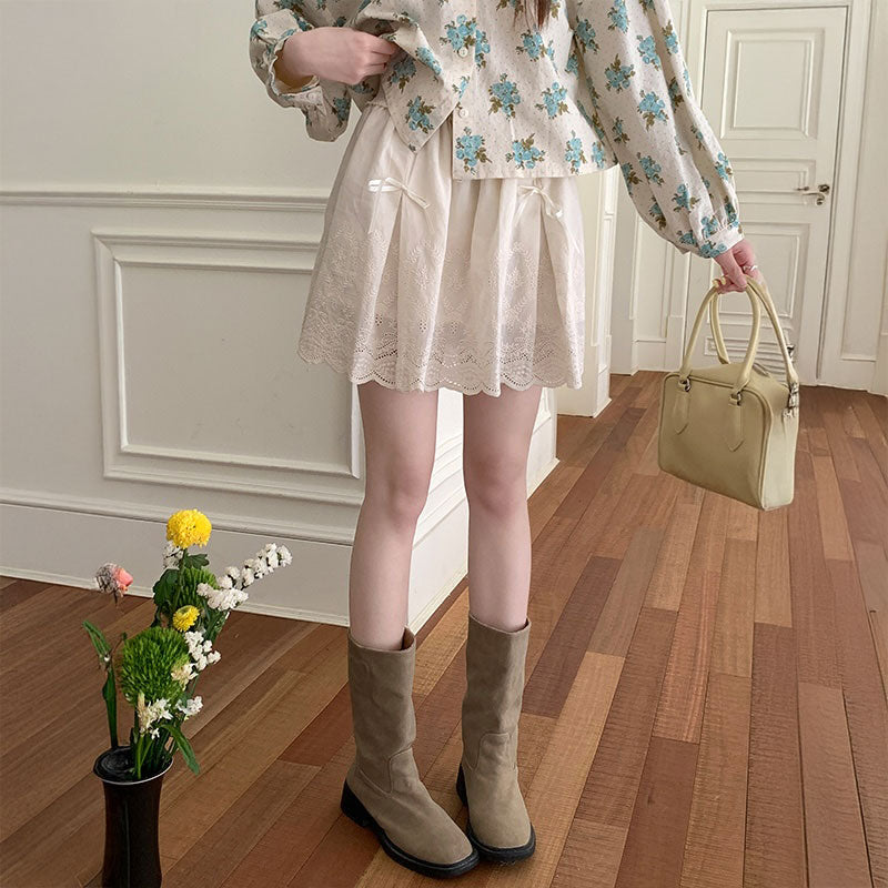 スカラップリボンパターンスカート