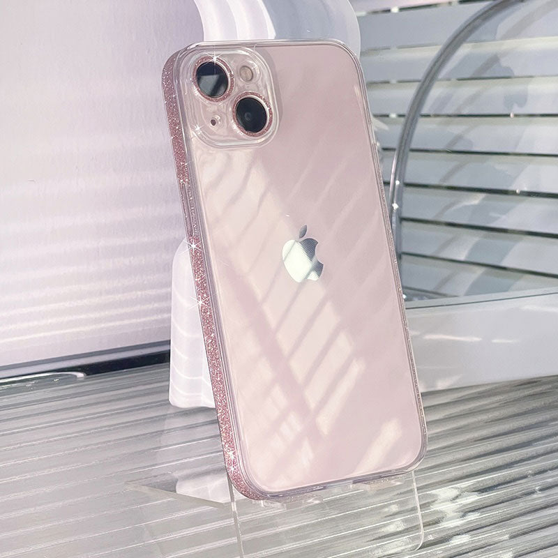 フチラメクリアiPhoneケース