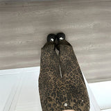 ワイドフィットレオパードデニム