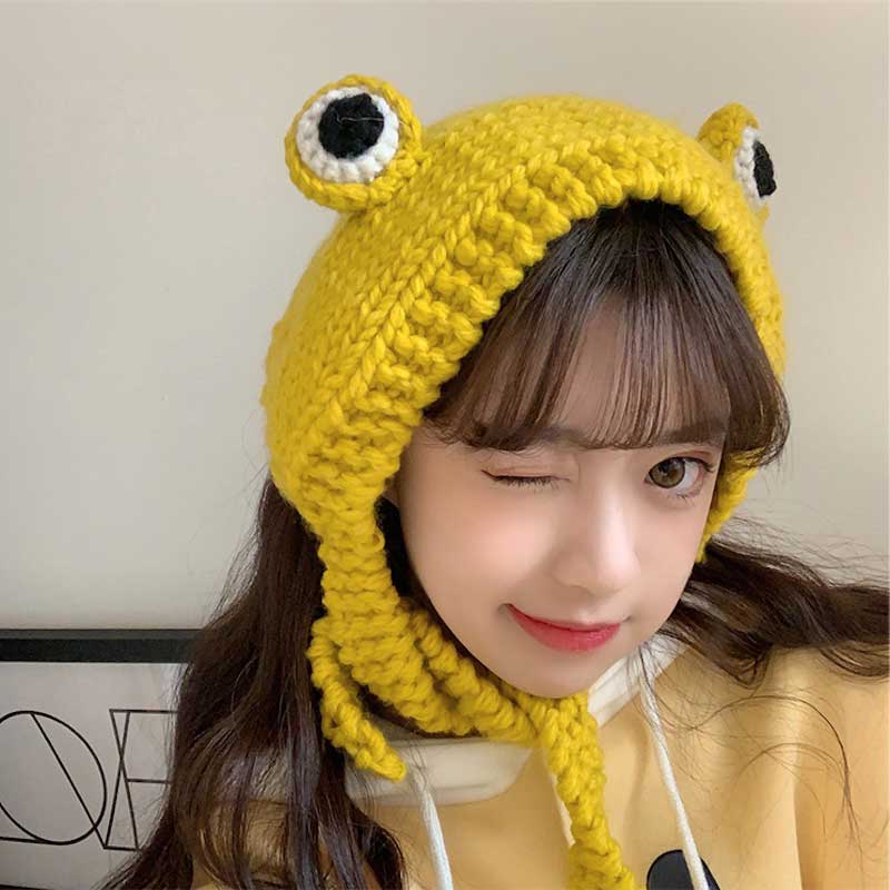 カエルニットイヤーマフ