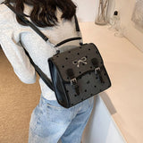 ドットリボンスクエアリュック