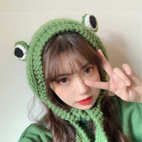 カエルニットイヤーマフ