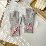 リボンステッチリブ手袋