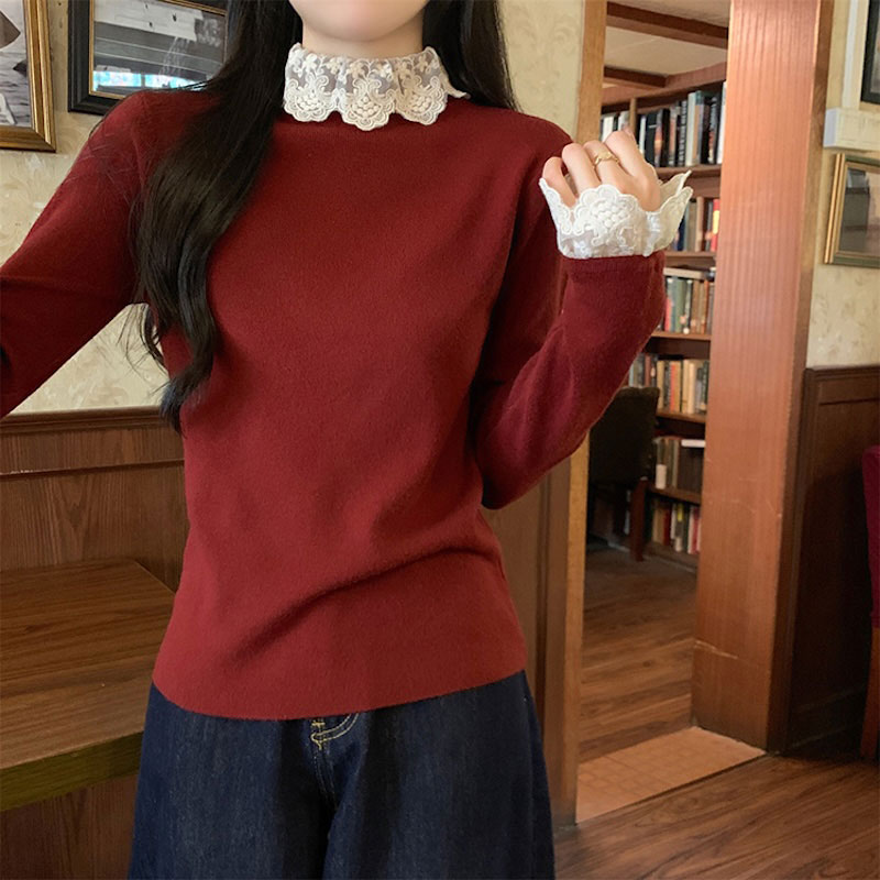 クラシックレースフリルトップス