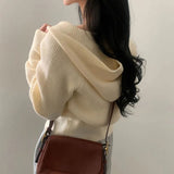 ダブルジップリブニットパーカー