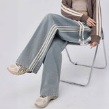 イージーストレートトラックデニム