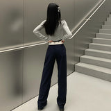 ウエスト折り返しカジュアルワークパンツ