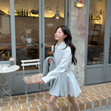 ピュアプリーツシャツワンピース