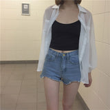 シースルーリラックスシャツ