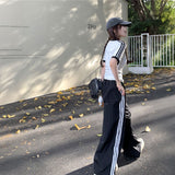 VネックトラックTシャツ&トラックパンツSET