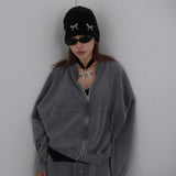 リボンスタッズリブビーニー