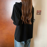 バイカラーアシンメトリーフーディー