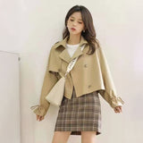 スリーブリボンショートトレンチコート