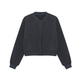 ワンカラーシンプルブルゾン