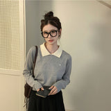 バイカラーポロニット