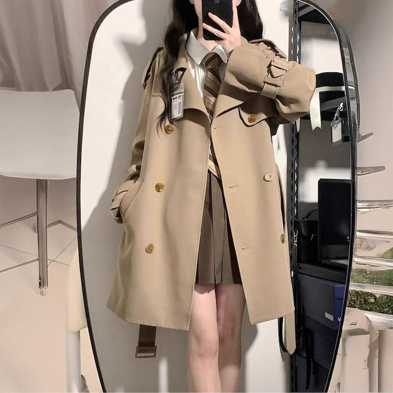 カジュアルスクールトレンチコート