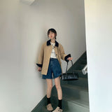 バイカラースプリングコート