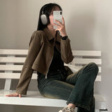 ジップスウェードジャケット