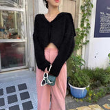 カラーシャギーカーディガン