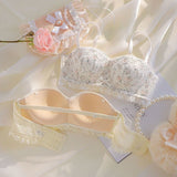 小胸フィットノスタルジックブラ&ショーツSET