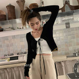 ルーズリボンリブカーディガン