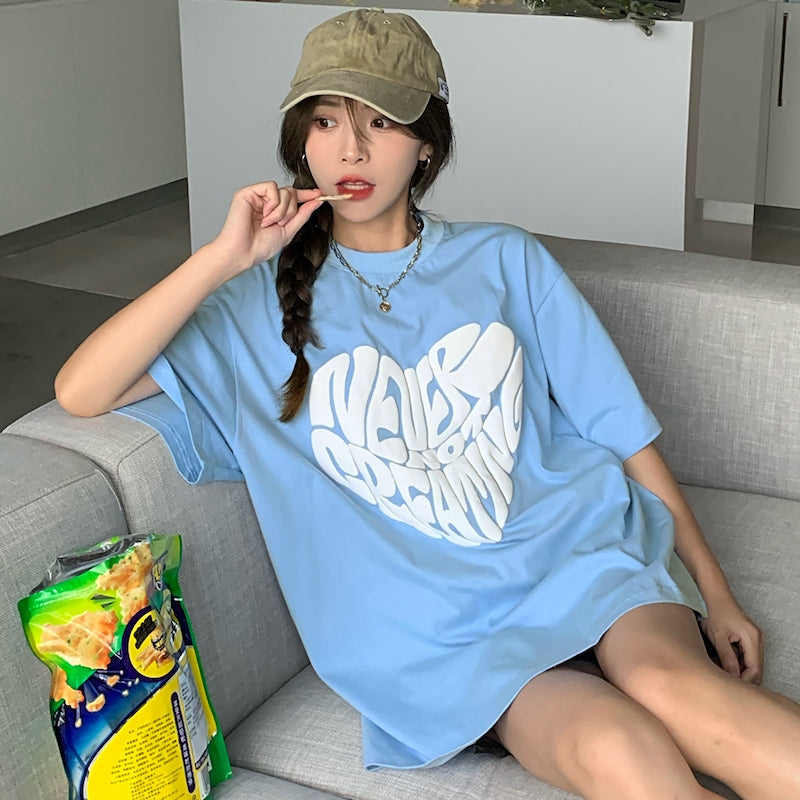 ハートグラフィックTシャツ