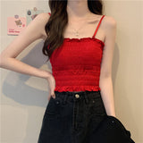 シャーリングギャザーキャミソール