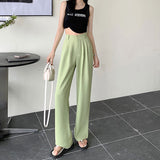 ストレートカラータックパンツ