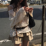 ウェスタンスルーメッシュニット