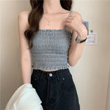 シャーリングギャザーキャミソール