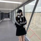 ストライプジャージ&スカートSET