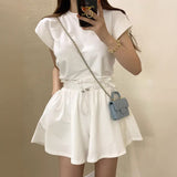 バッグリボンTシャツ&ドロストパンツSET