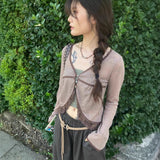 スルーレースアンニュイカーディガン