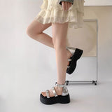 フラワービジューベルトサンダル