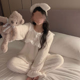 フリルフレアもこもこルームウェア