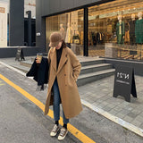 ダブルボタンウールロングコート