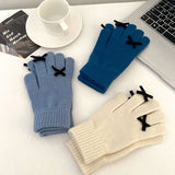 ミニリボンカラー手袋