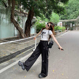 チュールリボンモノトーンTシャツ