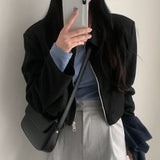 ジップスウェードジャケット