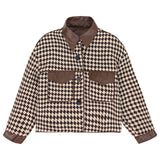 レザーチェッカージャケット