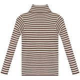 タートルボーダーリブニット