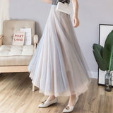 グラデーションチュールスカート