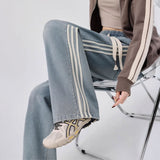 イージーストレートトラックデニム