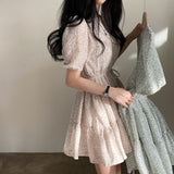 フローラルティアードワンピース