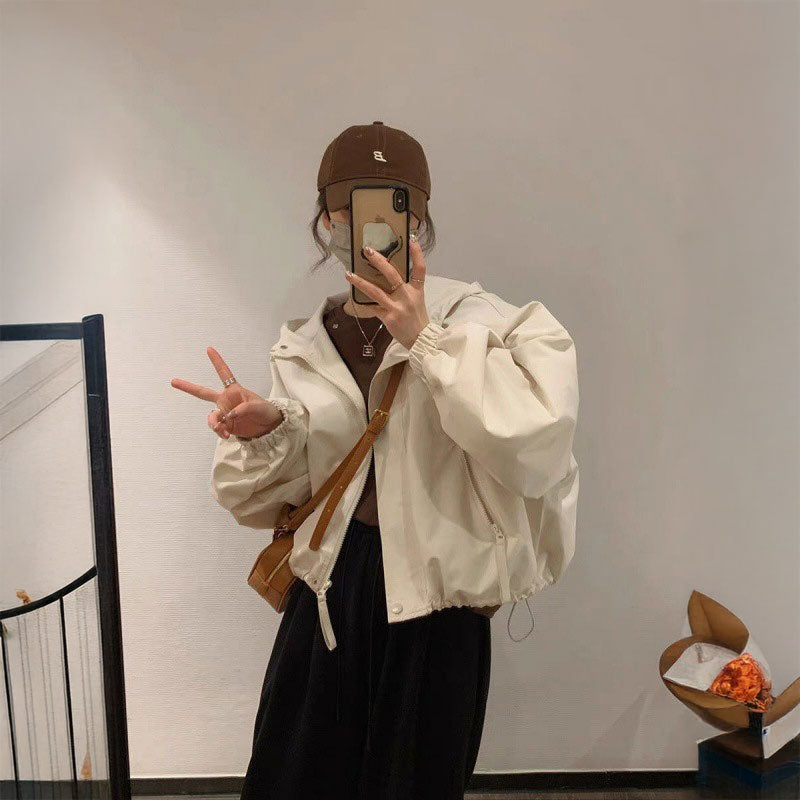 ジップハイネックウィンドブレーカー